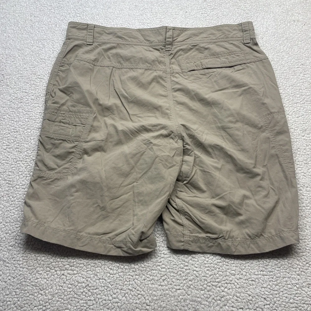 The North Face Shorts Men 38 Khaki Horizon Hiking Ripstop Cargo Pockets 9 Inseam